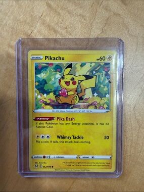 Pokemon Pikachu Yellow Trading Card